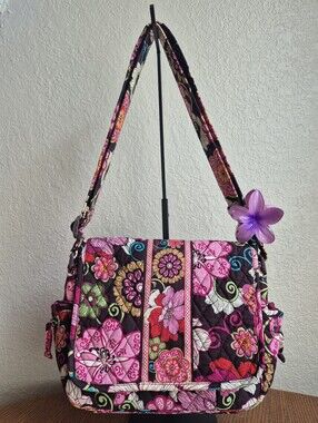 Vera Bradley Mod Floral Pink Lindsay Crossbody Bag